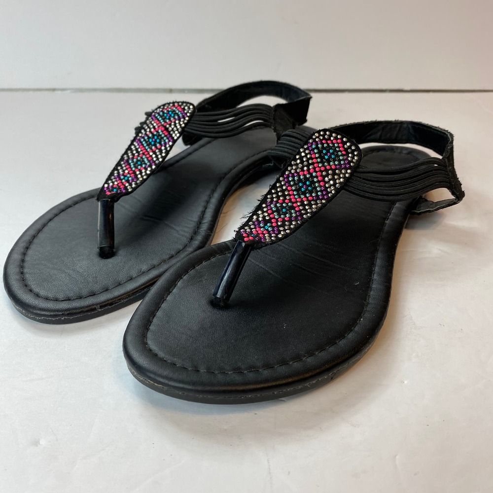rue21 Black Beaded Sandals